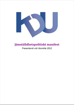 KDU_Jämställdhetspolitiskt_Manifest_Liten
